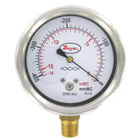 Series SGX/SGF Stainless Steel Low Pressure Gauge